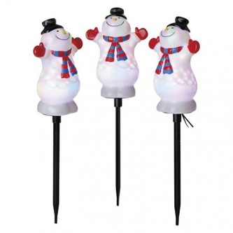 LED projektor – sněhuláci, 1,8 m, venkovní i vnitřní, RGB