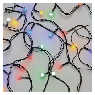 LED vánoční cherry řetěz – kuličky, 10 m, vnitřní, multicolor