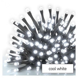Standard LED spojovací vánoční řetěz, 5 m, venkovní i vnitřní, studená bílá, časovač