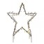LED vánoční hvězda kovová, 56 cm, venkovní i vnitřní, teplá bílá