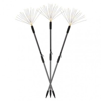 LED dekorace – zapichovací svítící větvičky, venkovní i vnitřní, teplá bílá, časovač