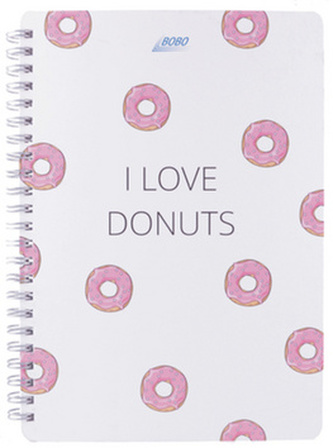 Kroužkový blok DONUTS A5, linka, 70 listů