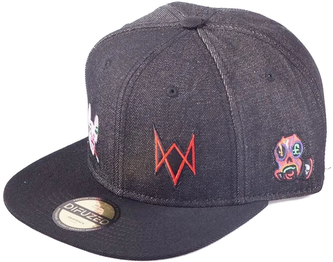 Kšiltovka Watch Dogs: Legion (nastavitelná) černá denim