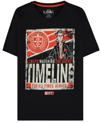 Pánské tričko Marvel|Loki: Poster (S) černá bavlna