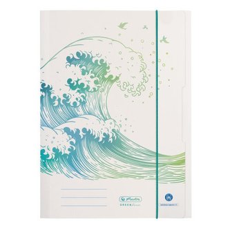Herlitz - Desky A4 s gumou, GREENline