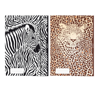 Herlitz - Desky s gumou A4, 3 chlopně, Animal Print