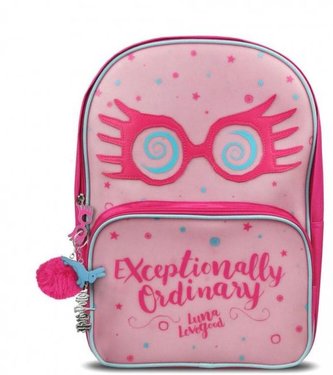 Batoh Harry Potter: Lenka Láskorádová - Luna Lovegood (objem 16 litrů|28 x 38 x 15 cm) růžový polyester