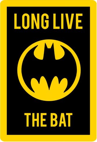 Vnitřní kobereček DC Comics: Batman (80 x 120 cm) černý polyester