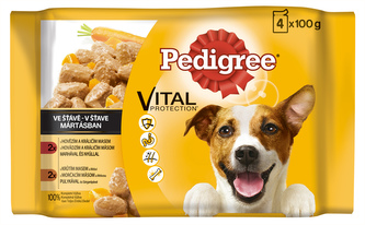 Kap.PEDIGREE hovezi+jehneci a kruta+mrkev 4x100g