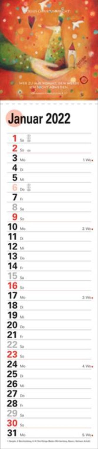 Streifenkalender \"Jahreslosung 2022\"