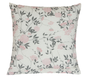 Povláček krepový - růžovošedá květinka - 40x40cm