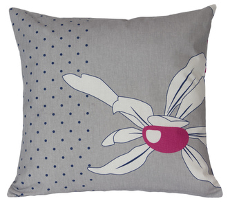 Povláček bavlněný - kopretiny na šedé - 40x40cm