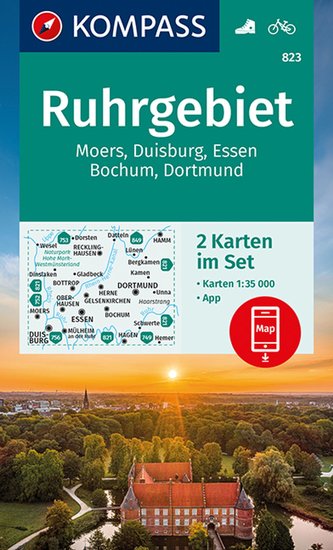 KOMPASS Wanderkarte Ruhrgebiet 1:35 000  LZ bis 2026