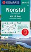 KOMPASS Wanderkarte Nonstal, Mendelpass, Val di Non, Passo della Mendola  1:50 000  LZ bis 2026