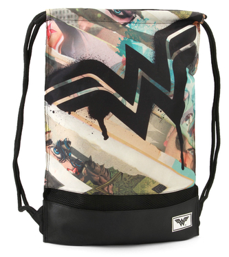 Batoh - pytlík gym bag DC Comics|Wonder Woman: Collage (34 x 49 cm)