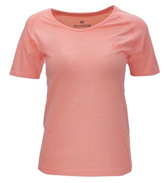 OXIDE - Top bezešvý OT - coral melange - L/XL