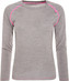 ULLERVAD-dámský top s dl.ruk.(merino 56%) - Dk grey - 38