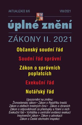 Aktualizace II/6 Občanský soudní řád, Exekuční řád