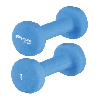 Spokey - SHAPE IV sada činek 2 x 1kg světle modré