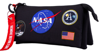 Trojitý penál na tužky NASA: Cosmos (23 x 11 x 10 cm)