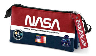Trojitý penál na tužky Nasa: Mission (23 x 11 x 14 cm)