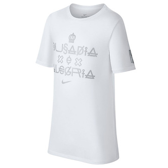 NEYMAR B NK DRY TEE VERBIAGE, 10 | FOOTBALL/SOCCER | BOYS | SHORT SLEEVE T-SHIRT | WHITE | XS