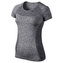 DRI-FIT KNIT SHORT SLEEVE, 10 | RUNNING | WOMENS | SHORT SLEEVE TOP | BLACK/HTR/REFLECTIVE SILV | M