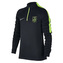 NYR Y NK SQD DRIL TOP, 10 | FOOTBALL/SOCCER | YOUTH UNISEX | LONG SLEEVE TOP | BLACK/ELECTRIC GREEN/METALLIC | XL