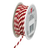 Stuha 2mx3mm, Červeno-Bílá