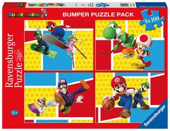Ravensburger Puzzle - Super Mario 4x100 dílků