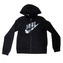 W NSW HOODIE FZ FLC GX TXT FLR, 10 | NSW OTHER SPORTS | WOMENS | HOODED FULL ZIP LS TOP | BLACK | M