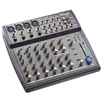 Mixážní pult Stagg, 4x mono, 4x stereo vstupní kanály