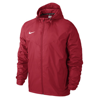 TEAM SIDELINE RAIN JACKET, 10 | FOOTBALL/SOCCER | MENS | HOODED JACKET | UNIVERSITY RED/WHITE | S