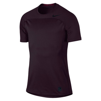M NP HPRCL TOP SS FTTD, 10 | MEN TRAINING | MENS | SHORT SLEEVE TOP | PORT WINE/NOBLE RED/BLACK | L