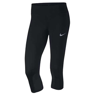 W NK PWR EPIC RUN CPRI, 10 | RUNNING | WOMENS | 3/4 LENGTH TIGHT | BLACK | XS