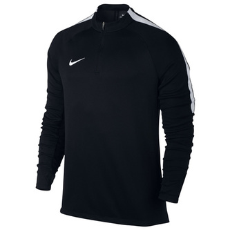 M DRIL TOP SQD, 10 | FOOTBALL/SOCCER | MENS | LONG SLEEVE TOP | BLACK/WHITE/WHITE | XL