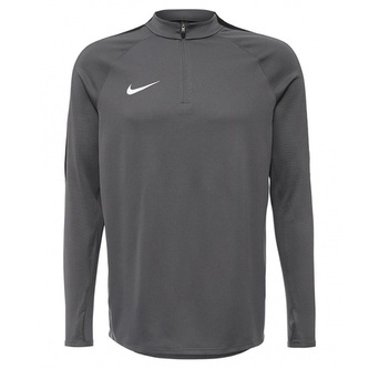 M DRIL TOP SQD, 10 | FOOTBALL/SOCCER | MENS | LONG SLEEVE TOP | DARK GREY/BLACK/WHITE | XL