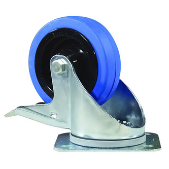 Otočné kolečko Accessory, Otočné kolečko Blue Wheel, 100mm s brzdou