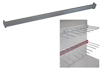 Úchyt na háky děrovaný, Úchyt na háky děrovaný 30x15 mm  100 cm