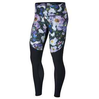 W NK PWR LGND TGHT VENEER 3, 10 | WOMEN TRAINING | WOMENS | TIGHTS | BLACK/BLACK | L