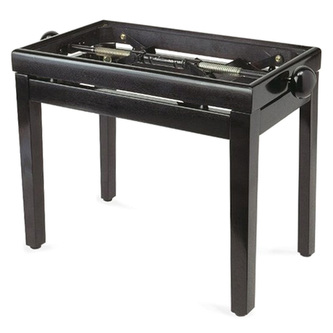 Stolička ke klavíru Stagg, PB39 BK P, černá, lesklá, bez sedáku