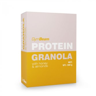 Proteinová granola s medem a mandlemi - GymBeam - 300 g