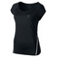 RUN FREE FRAMED SS, 10 | RUNNING | WOMENS | SHORT SLEEVE TOP | BLACK/METALLIC SILVER/REFLECTI | L