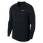 M NK FLSH MLR TOP LS SNL GX, 10 | RUNNING | MENS | LONG SLEEVE TOP | BLACK | XL