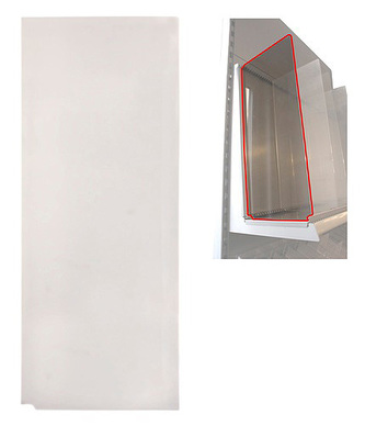 Rozdělovač na balicí papír, Rozdělovač polic na balící papír, 25cm 57 cm