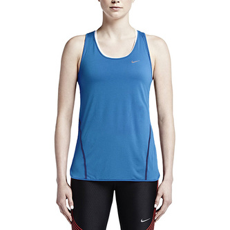 RUN FREE FRAMED TANK, 10 | RUNNING | WOMENS | TANK TOP/SINGLET | LT PHOTO BLUE/REFLECTIVE SILV | L