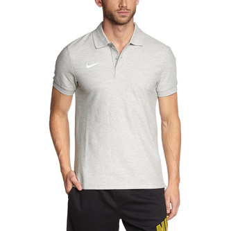 TS CORE POLO, 10 | FOOTBALL/SOCCER | MENS | SHORT SLEEVE POLO | GREY HEATHER/WHITE | S