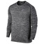 M NK DF KNIT TOP LS, 10 | RUNNING | MENS | LONG SLEEVE TOP | BLACK/HTR | L