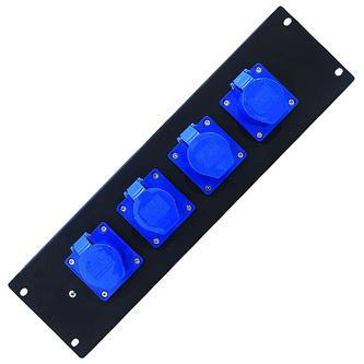 Rozdělovačový modul Eurolite, 16 A/3 póly, rozměr 483 x 132 mm