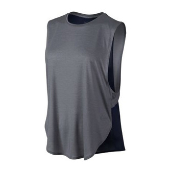 NIKE ELEVATED SLEEVELESS TEE, 10 | WOMEN TRAINING | WOMENS | SLEEVELESS TOP | DARK GREY/HTR/OBSIDIAN/COOL GR | L